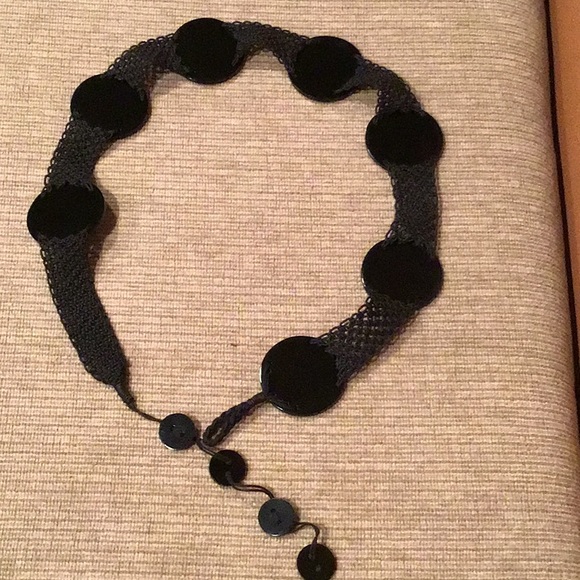 Etcetera Accessories - Etcetera  Mesh Toggle Belt-Black -Fits up to 39”